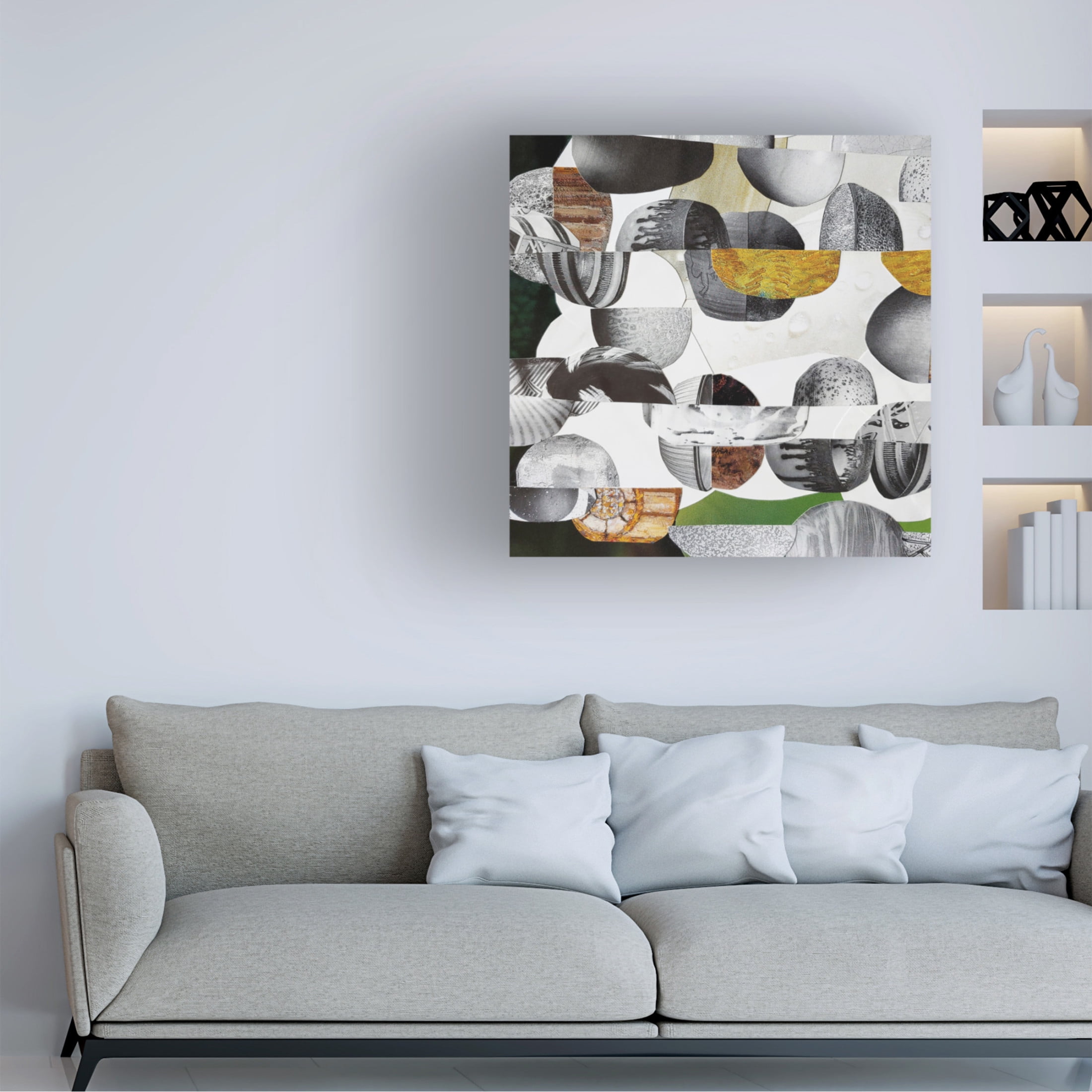 Canvas Wall Art - Coco Good 'Nubian Sundance II' Wall Art for Living Room, Bedroom, or Office Décor by Trademark Fine Art - 35 x 35 Inches