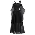 thumbnail image 4 of hoksml Summer Dresses Robe d'Halloween à Manches Papillon Épaules Dénudées pour Femmes Grande Taille en Solde, 4 of 6