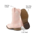 thumbnail image 3 of DREAM PAIRS Girls' Cowboy Boots, Mid Calf Western Cowgirl Boots with Floral Embroidery for Toddler, Little & Big Kids, 3 of 6