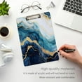 thumbnail image 4 of Coolnut Acrylic Clipboards with Low Profile Clip, A4 Standard Size 9" x 12.5" File Holder for Writing Drawing, Clip Boards for Doctors Offices, Gold Blue Marble Gifts, 4 of 7