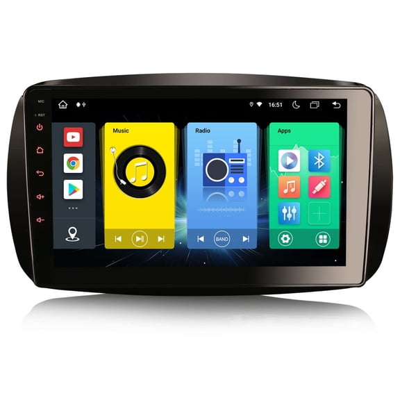 Sehmtoo Car Radio Octa Core Android 11 Car Stereo Head Unit for Mercedes-Benz Smart Carplay IPS DSP Bluetooth Handsfree Wifi SWC DAB  GPS SatNav DVR