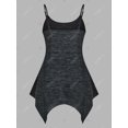 thumbnail image 3 of Top Cami de Pañuelo de Espacio Teñido Rosegal Camisetas sin mangas de talla grande, 3 of 5