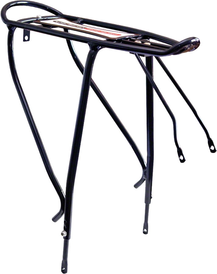 Bike Versa Disc Brake Compatible Rear Rack Black. Fits up to 29