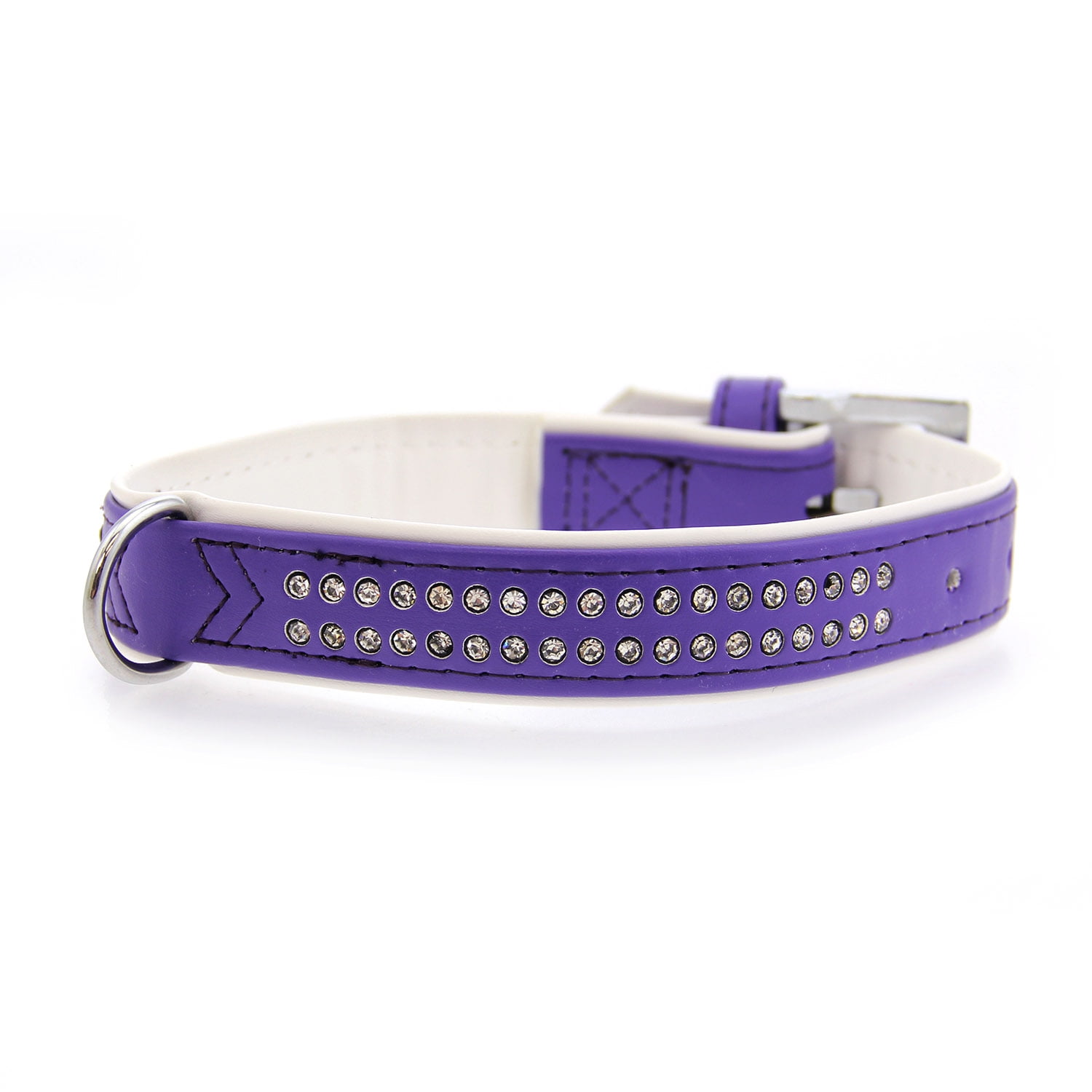 Purple Gem Dog Collar Glamour Dog Collar