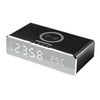 Wireless Fast Charger USB Digital Desk Alarm Clock Thermometer Wireless Charger for Mobile Phones