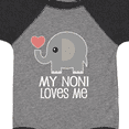 thumbnail image 4 of Inktastic My Noni Loves Me Grandchild Boys or Girls Baby Bodysuit, 4 of 5