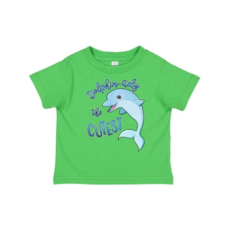 

Inktastic Dolphin-itely the Cutest Gift Toddler Boy or Toddler Girl T-Shirt
