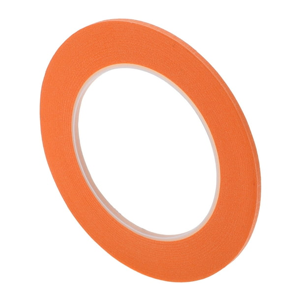 Cinta de pintor Unique Bargains, fácil de quitar, cinta de enmascarar Master Tape 140U naranja, 0.1 pulgadas x 52.5 yardas