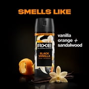 AXE Fine Fragrance Collection Body Spray 72 Hour Freshness Black Vanilla Aluminum Free, 2.9 oz