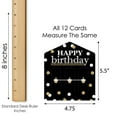 thumbnail image 6 of Big Dot of Happiness Adult Happy Birthday - Gold - Birthday Party Game Pickle Cards - Pull Tabs 3-in-a-Row - Set of 12, 6 of 6