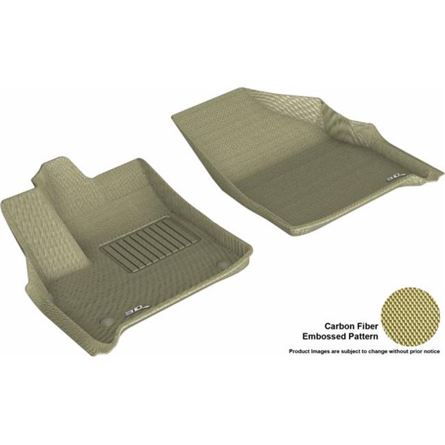 3D Maxpider L1CH08611502 Kagu R1 Floor Mat for 2018-2019 Chevrolet Traverse, Tan