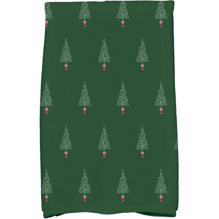 

Holiday Essence Filigree Forrest Geometric Print Kitchen Towel