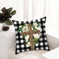 thumbnail image 1 of Clearance!Ymkly Pillow Cases Standard Size,Rabbit Pillowcase Linen Resistants To Dirty Car Cushion Easter Atmosphere Layout Decorative Throw Pillows,Decorative Pillow Covers, 1 of 9