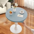 thumbnail image 3 of Mantel de mesa lavable, sencillo, a prueba de polvo, elástico, protector de mesa para decoración de bodas, picnics y fiestas. Azul Diámetro 60 cm, 3 of 8