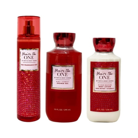 Bath and Body Works You're The One Trio Gift Set - Fragrance Mist - Shower Gel - Body Lotion - Full Size