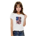 thumbnail image 2 of CFLVAEK Kids 4th of July Shirts Boys Girls Novelty American Flag Patriotic Tshirts Crewneck Short Sleeve Cotton T Shirts for Indenpendence Day 9 Years, 2 of 7