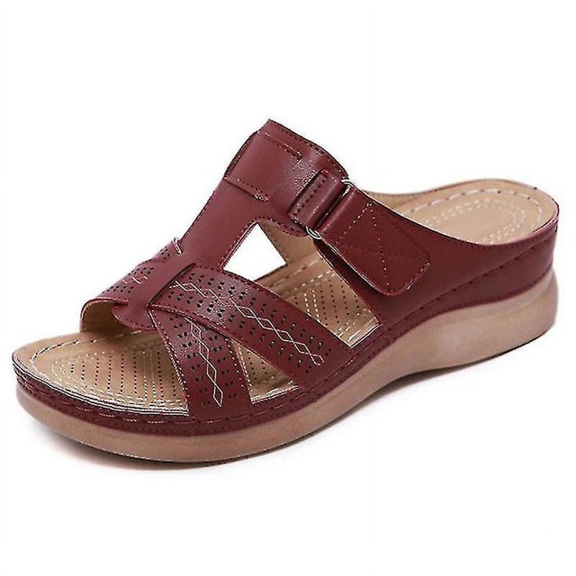 Ladies Orthopedic Shoes Open Toe Sandals Ladies Platform Slippers Summer Beach Rubber Soft Sole