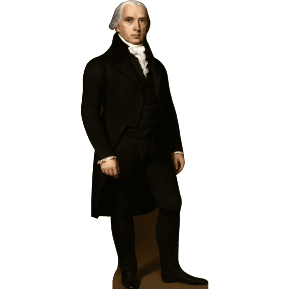 H25112 James Madison 4th President Cardboard Cutout Standee Standup