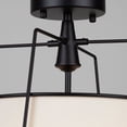 thumbnail image 6 of SC13362BK Artcraft Lighting Pullman - 3 Light Semi-Flush Mount-13.5 Inches Tall and 17 Inches Wide-Black Finish, 6 of 10