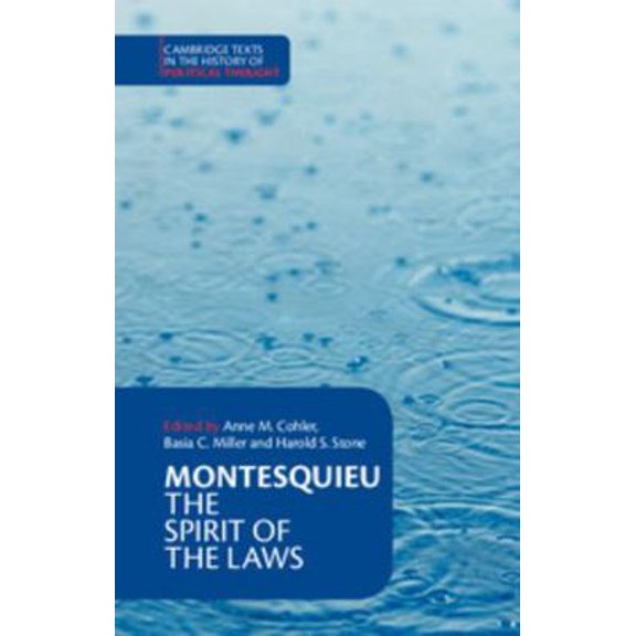 Pre-Owned Montesquieu: The Spirit of the Laws (Paperback) 0521369746 9780521369749