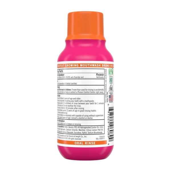 6 Pack - TheraBreath Anticavity Fluoride Mouthwash, Sparkle Mint, Travel Size, 3 fl oz