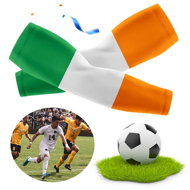 Ice Sleeves Aficionados Transfronterizos La Copa Del Mundo Protector Solar Hielo Mangas Antideslizantes Al Aire Libre Parasol Protectores Brazos Mangas Con Hendiduras (Irlanda)