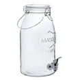 thumbnail image 2 of Mainstays Clear Glass Mason Sun Tea Beverage Dispenser Jar, 2 of 6