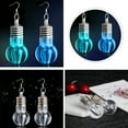 thumbnail image 3 of Grandest Birch Silver Plated LED Bulb Lighting Hook Earrings Party Pub Club Women Jewelry Decor Silver Plated Multi-color, 3 of 7