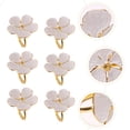 thumbnail image 2 of Miangastore 6pcs Exquisite Napkin Buckles Flower Napkin Rings Romantic Themed Napkin Buckles, 2 of 8