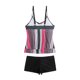 thumbnail image 4 of Trajes de baño tankini para mujer Trajes de baño vintage estampados para mujer Trajes de baño conservadores Traje de baño bikini con falda de playa estampada para mujer, 4 of 5