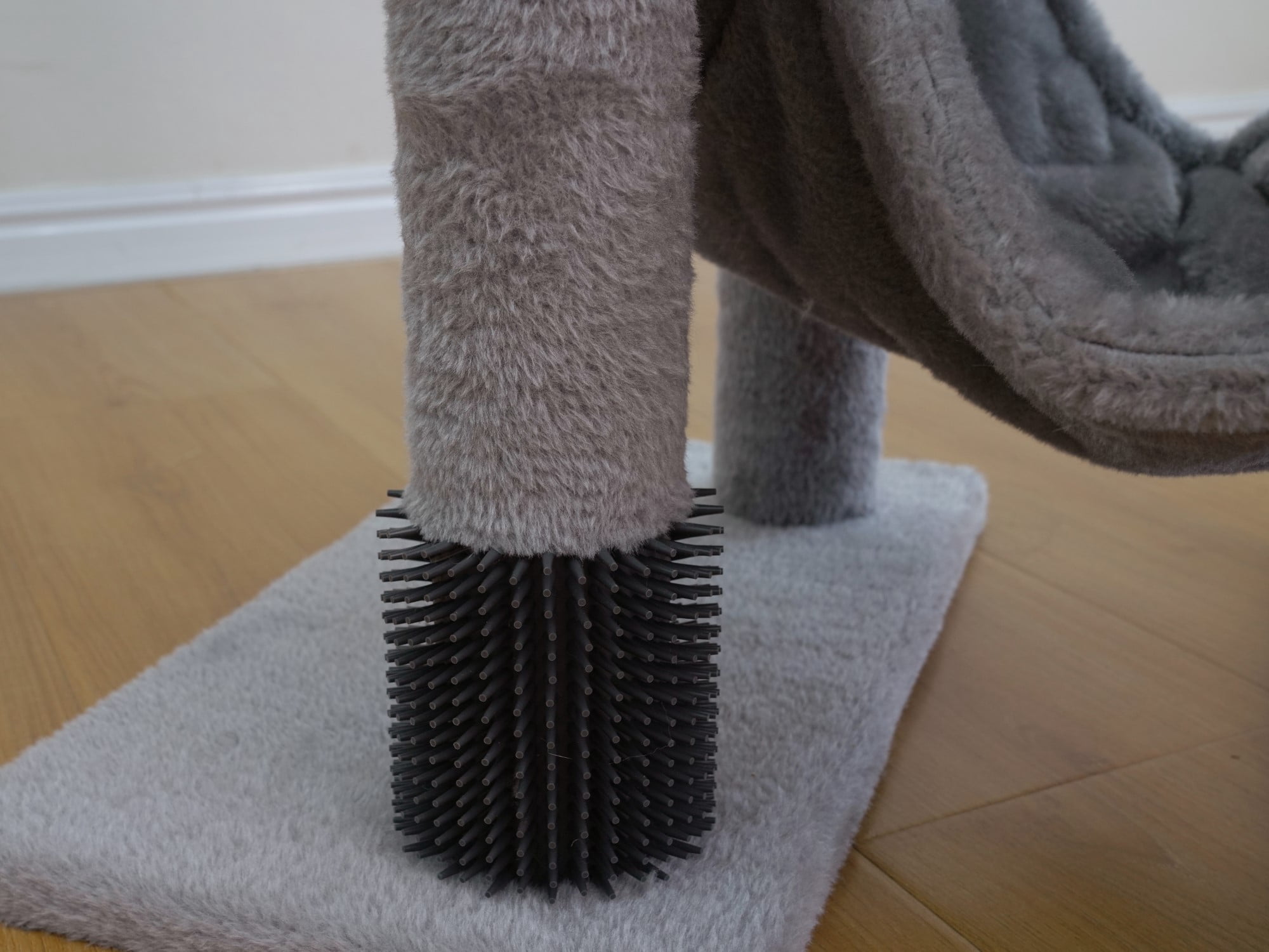 Vibrant Life 7-Level 65" Cat Tree with Hammock and Condo, Light Gray