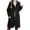Black-HraV, variant on Vdoaml Girls Long Wool Blend Overcoat Kids Lapel Collar Single Breasted Button Coat Children Fall Winter Outerwear 8-9 Years Light Gray