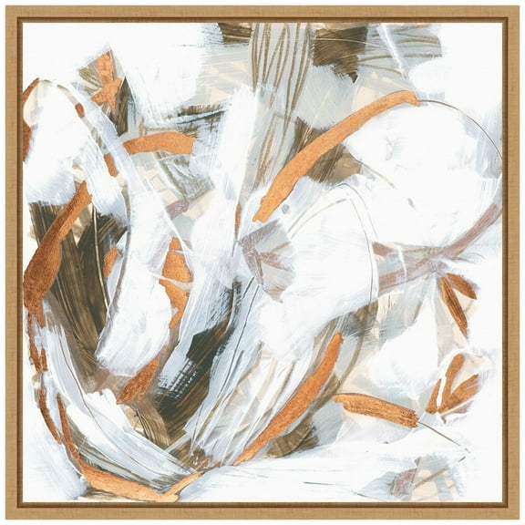 Amanti Art Copper Storm IV Framed Canvas Wall Art Print