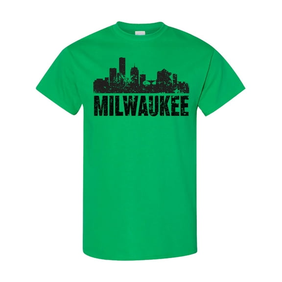 Inktastic Milwaukee Skyline Grunge T-Shirt