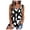 Black, variant on Women Going Out Summer Tank Tops Camisole Basic-T Leopard Print Sleeveless Raglan Summer Undershirts