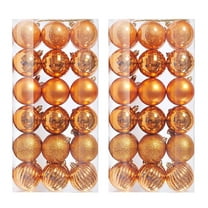 HongHeng 72Pcs Christmas Ball Ornaments, Pre-Strung Xmas Tree Decorations, Holiday Hanging Balls, Christmas Decorations