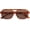 Brown Pattern Brown Lens, variant on Retro Polarized Square Aviator Sunglasses for Women Men  70s UV400 Protection Shade SJ2609