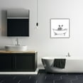 thumbnail image 2 of Stupell Industries Hog in Bath Tub Minimal Bathroom Sketch Animals & Insects Drawing Gray Framed Art Print Wall Art, 24 x 24, 2 of 7