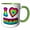 Green/White, variant on 3drose, Groovy Hippie Rainbow I Heart Love Whining, 11oz Magic Transforming Mug