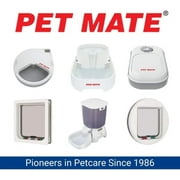 Cat Mate Lockable Cat Flap - White 7-5/8 Wide x 7-7/8 High