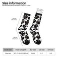 thumbnail image 2 of Wukai Panda Print Contrast Color Mid-tube Socks, 3D Printing Design Adult Socks, High Elastic Breathable Sports Socks, Suitable for Daily,Unisex, 2 of 6