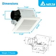 thumbnail image 3 of Delta Breez Integrity Exhaust Bath Fan 80 CFM with Humidity Sensor, White, 3 of 11