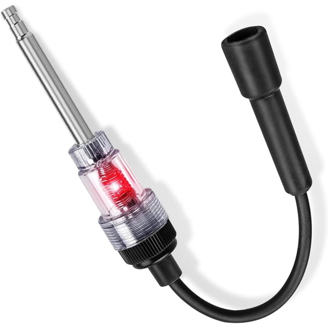 Yazoeia Inline Spark Plug Tester, Plug Engine Ignition Tester, Auto Motorcycle Lawn Mower Internal/External Engine Armature Diagnostic Detector Tool, Universal Car Exterior Accessories CJC912-115034