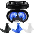 thumbnail image 1 of 3 Paires de Bouchons d'Oreilles en Silicone Réutilisables et Étanches pour la Natation, 1 of 5