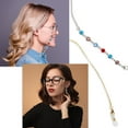 thumbnail image 2 of Eyeglass Straps Chains Glasses Strap Elegant Sunglasses Eyewear Retainer Beaded Glasses Sunglasses Holder 6 PCS, 2 of 7