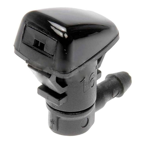 KarParts360 For Jeep Grand Cherokee 2005-2023 Windshield Washer Nozzle | Plastic Material | Black | 0.118 Inches Hose Port Diameter | Replacement For 55079049AA, 55372143AB