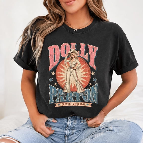 Dolly Butterfly Roses Country Tribute T-Shirt