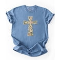 thumbnail image 7 of Ink-Printed Image NOT Quilt - He Is Risen Cross Shirt for Women Easter Graphic T-Shirt Blue Jean Shirt Adult 2XL, 7 of 7