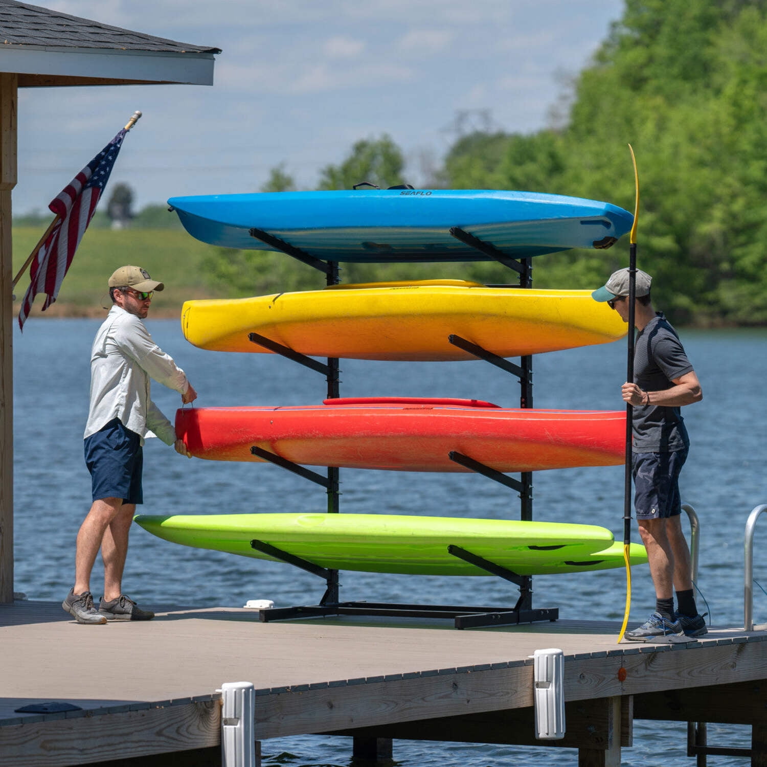 Teal Triangle Freestanding G-Surf  SUP | 4 Levels | Indoor-Outdoor