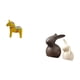 thumbnail image 5 of Adorno coleccionable Dalecarlian Caballo Figura Animal Escultura Cerámica Estatua Conjunto Estatua Soporte de TV Decoración Pascua, 5 of 8